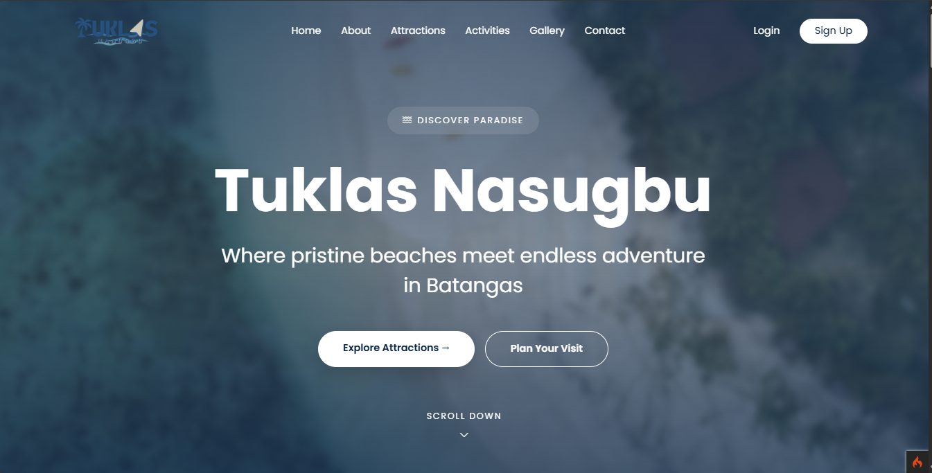 Tuklas Nasugbo Dashboard